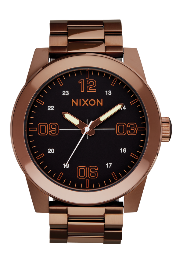 NIXON Corporal Stainless Steel Chocolate / Dark Roast | Karmanow