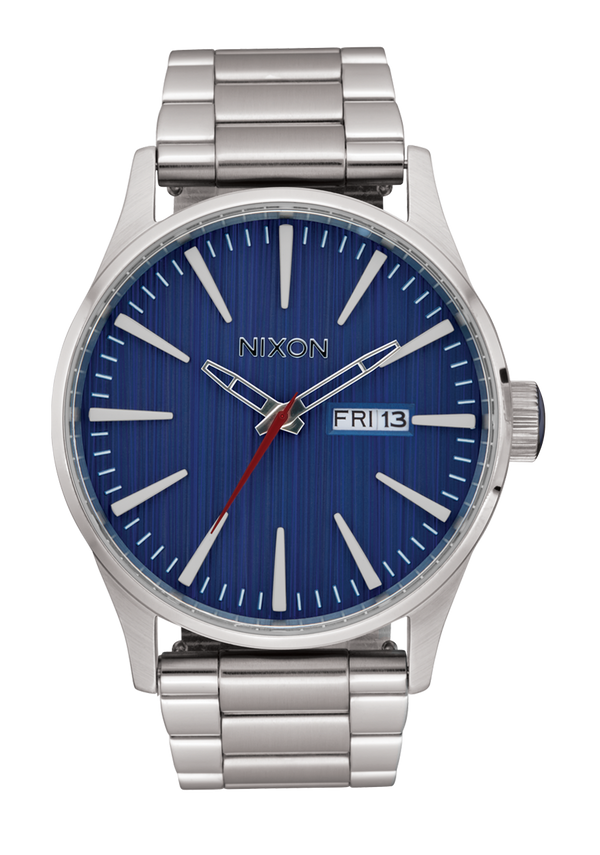 NIXON Sentry Stainless Steel Silver / Indigo | Karmanow